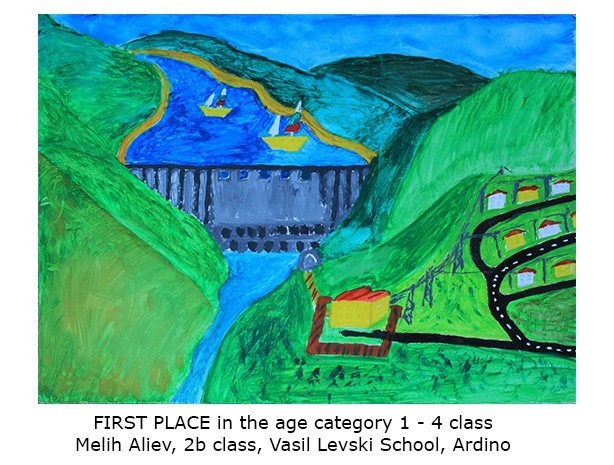 First place in the age category 1 - 4 class: Melih Aliev, 2b class, Vasil Levski School, Ardino